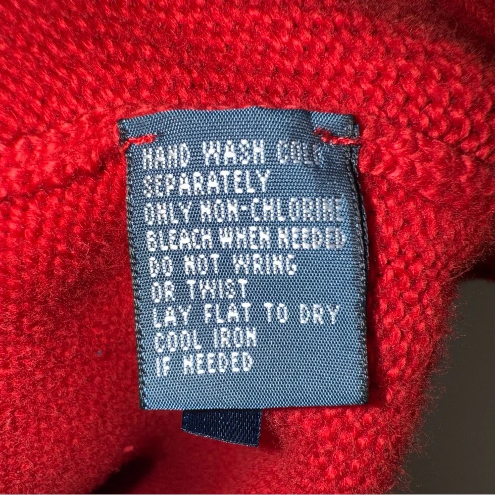 Polo‎ Ralph Lauren Sweater Men’s XL Mock Neck Knitted Red Old Money Quiet Luxury